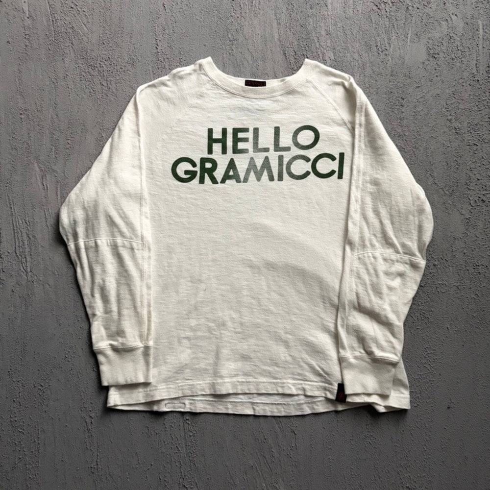 Vintage Gramicci Long Sleeve Shirt Medium White 1990s Denim & Dungaree